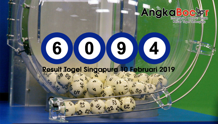 Result Togel Singapore 4D | 10 Februari 2019, Hari Minggu